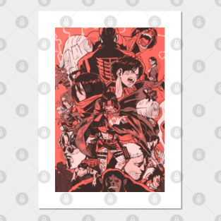 Attack On Titan Manga Posters And Art Prints Teepublic *froes mikasa at you and runs away* www.facebook.com/lllannah aot eren. attack on titan manga posters and art