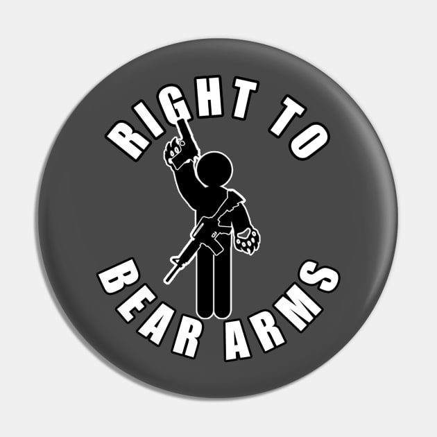 The Right To Bear Arms Pin by  The best hard hat stickers 