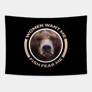 Women want me Fish fear me Tapestry