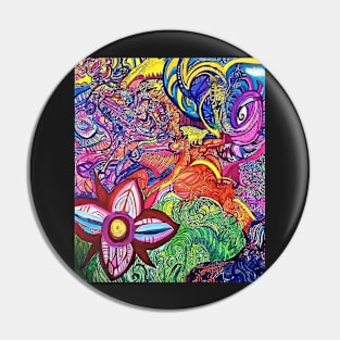 Colourful graffiti style, abstract design Pin