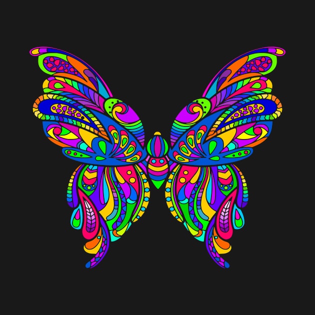 Colorful Butterfly Art by AlondraHanley