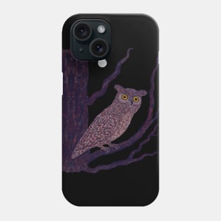 The Watchful Night - Owl design Phone Case