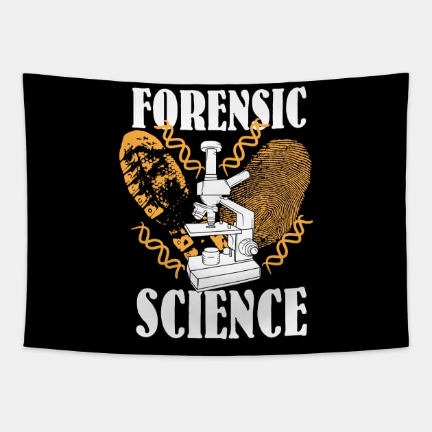 FORENSIC SCIENCE Crime Tapestry by Lomitasu