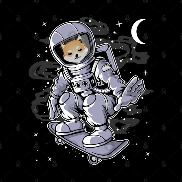 Astronaut Skate Dogelon Mars ELON Coin To The Moon Crypto Token Cryptocurrency Blockchain Wallet Birthday Gift For Men Women Kids by Thingking About