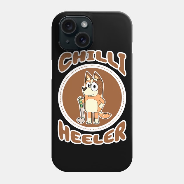 Chilli Heeler III Phone Case by Gunung Sambojorka