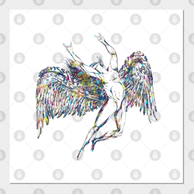 Icarus Throws The Horns Paint Splotches Icarus Posters And