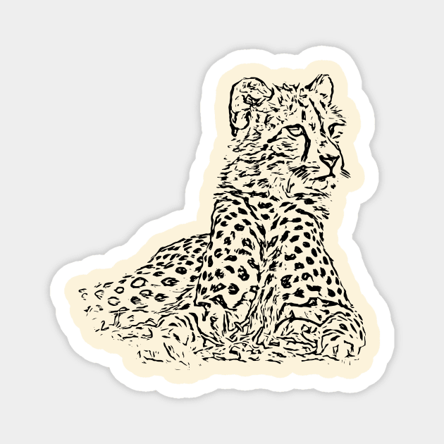 Cheetah Magnet by Guardi