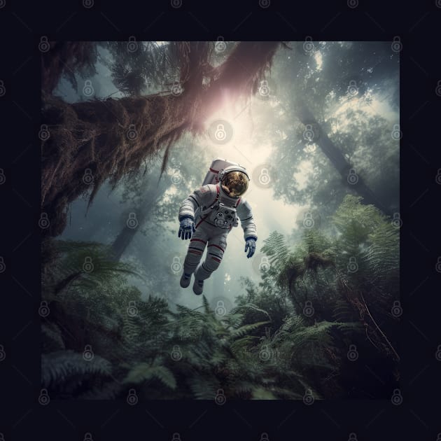 In the Misty Rainforest: An Astronaut's Serene Sojourn by ILK87