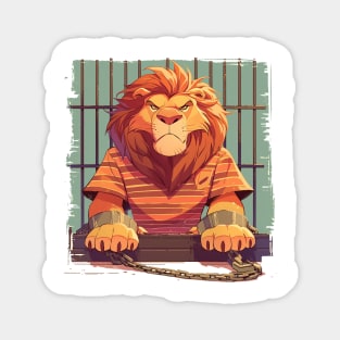 lion mugshot Magnet