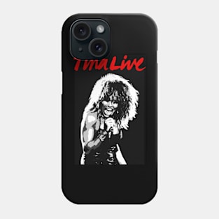 tina turner live retro bw Phone Case