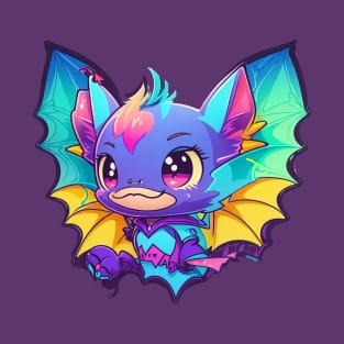 Moonlight Whiskers Kawaii Bat Bonanza T-Shirt