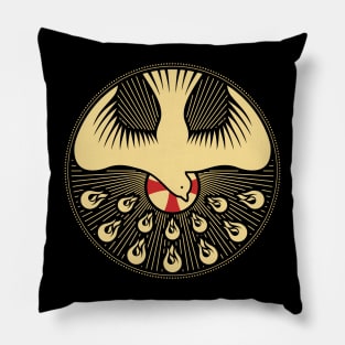 The image of a dove - a symbol of the Holy Spirit of God Pillow