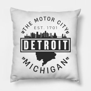 Detroit michigan Pillow