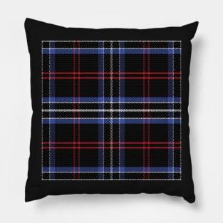 Blue and black pattern Scottish tartan Pillow
