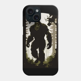 Bigfoot in Forest t-shirt and Accessories gifts ideas for Bigfoot lover's monster Phone Case