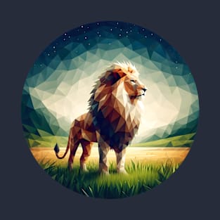 Lion Low Poly T-Shirt