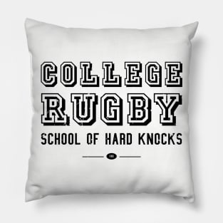 College Rugby Player Pillow