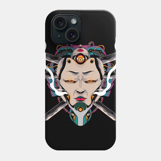 Geisha Mech Phone Case by Artatalk