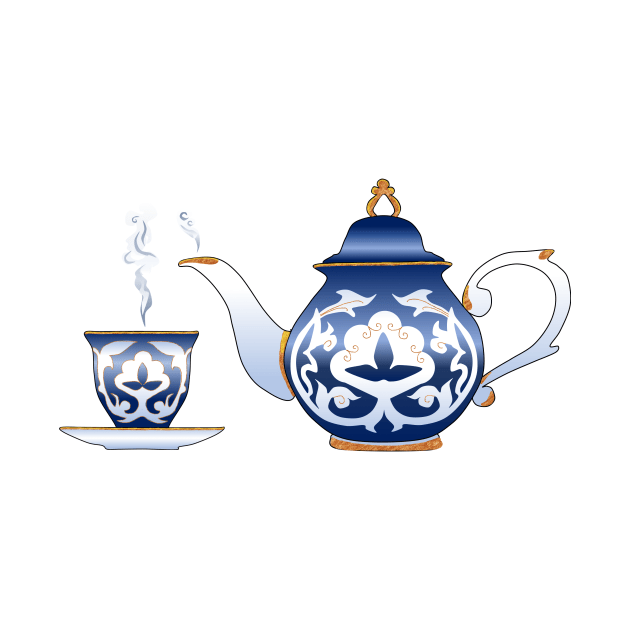 Teapot and cup by Bubba C.