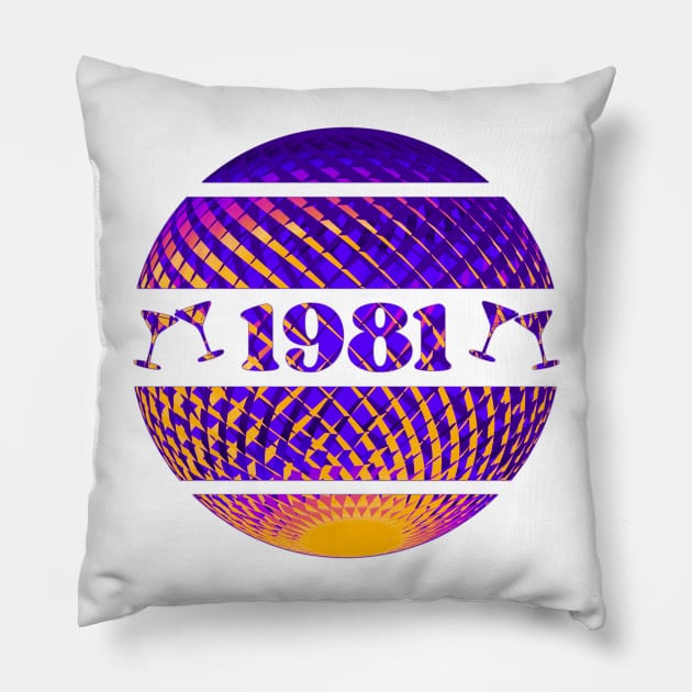 1981 celebration Pillow by Bailamor