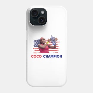 coco gauff champion Phone Case