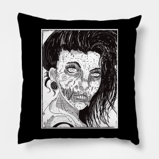 Zombie Girl 001 Pillow