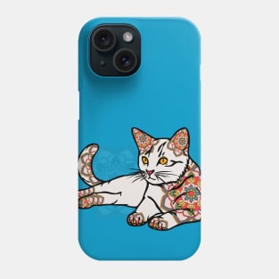 Mandala Tattoo Cat Phone Case