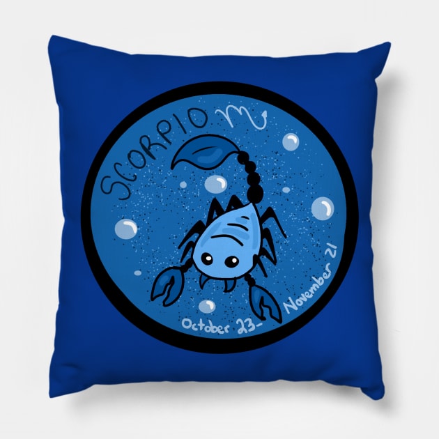 Scorpio Scorpion Pillow by SeaglassSorcery