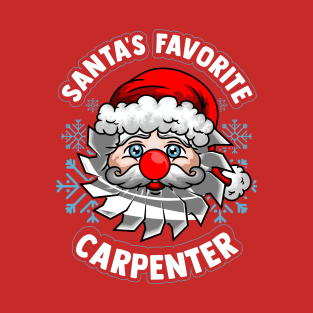 Santa's Favorite Carpenter Christmas T-Shirt