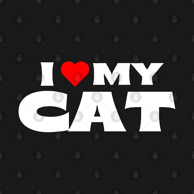 I Love My Cat by Itsheartshop