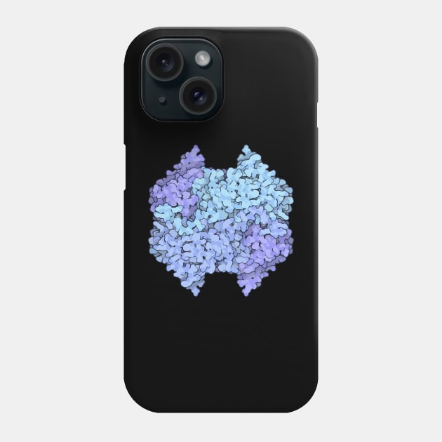 Lactate Dehydrogenase protein structure Phone Case by RosArt100