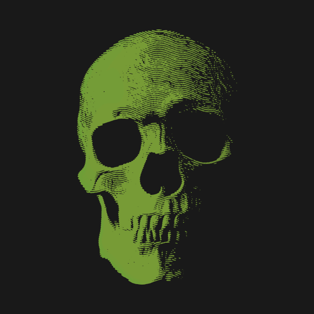 Green Skull by LordNeckbeard