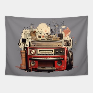 Vintage Radio Tapestry