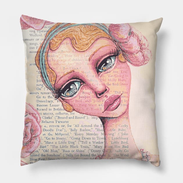 Flapper Girl Pillow by LittleMissTyne