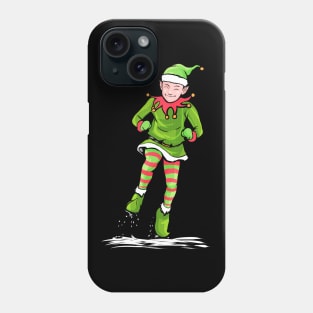 Santas Dancing  Christmas Elf Celebrating Christmas in July Phone Case