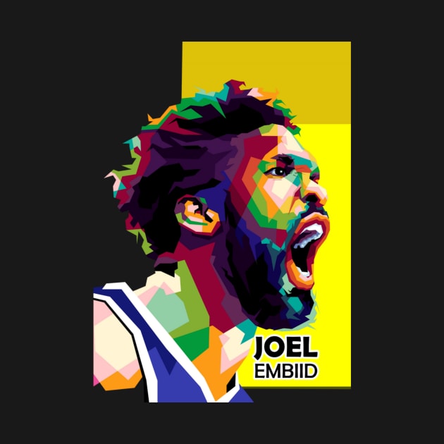 American Sport joel embiid by animaperio pixel retro