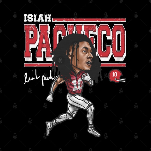 Isiah Pacheco Kansas City Cartoon by ClarityMacaws