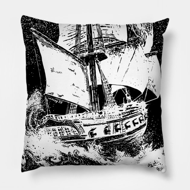 All aboard Pillow by vvilczy