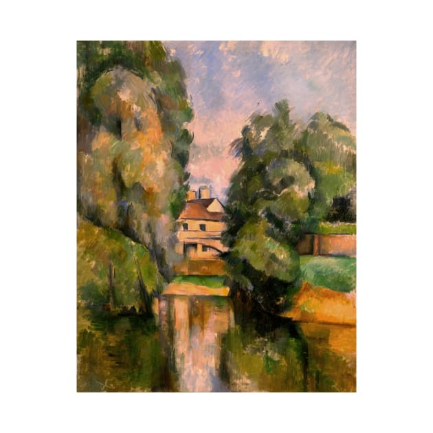 Country House by a River by Paul Cezanne by Classic Art Stall