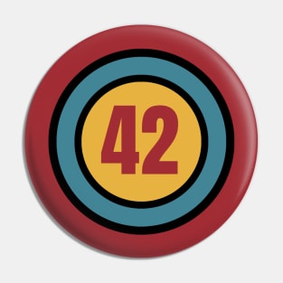 The Number 42 - forty two - forty second - 42nd Pin