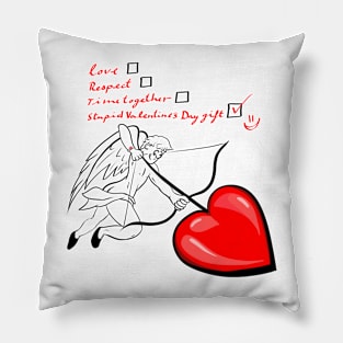 Cupid Valentine's Checklist Pillow