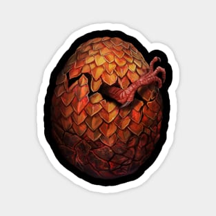 Red Dragon Egg Hatching Magnet