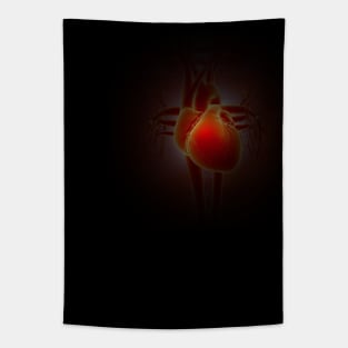 Red Heart Inside Tapestry