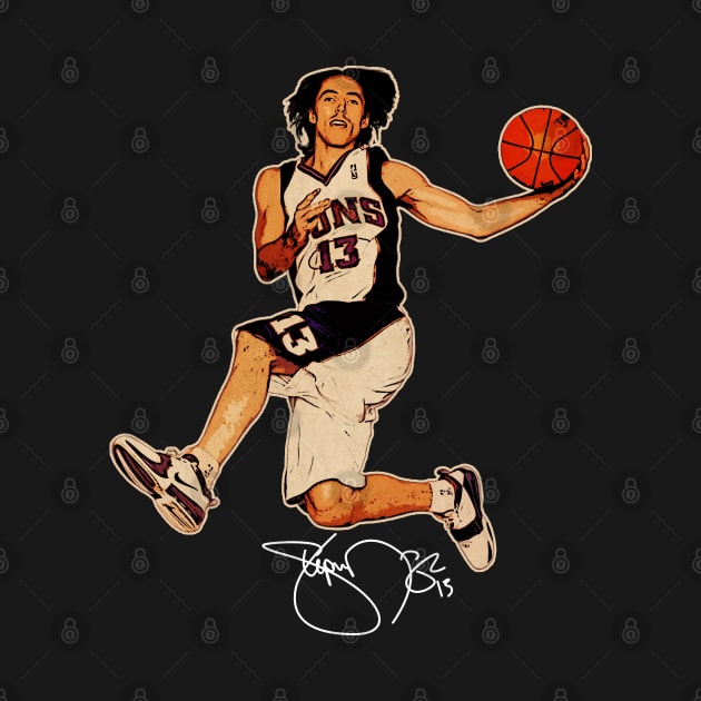 Steve Nash Basketball Legend Signature Vintage Retro 80s 90s Bootleg Rap Style by CarDE