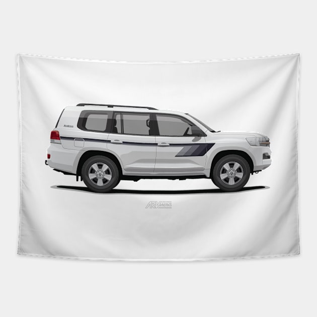 Land Cruiser 200 GX-R Heritage Edition - White (AE-Spec) Tapestry by ARVwerks