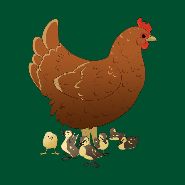 Chicken Family by Khalico