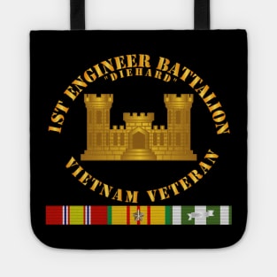 1st Engineer Battalion - Vietnam Vet w Branch w VN SVC Tote