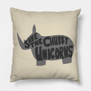 Save the chubby unicorns Pillow