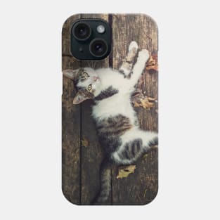 Autumnal Kitten Phone Case