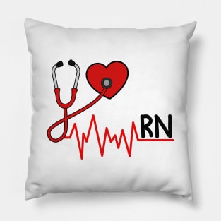 Stethoscope Heartbeat RN Pillow